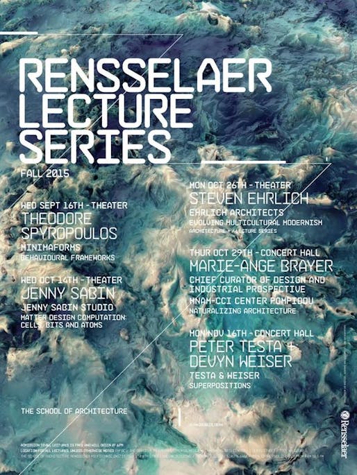 Rensselaer Polytechnic Institute Fall 2015 Lecture Series.