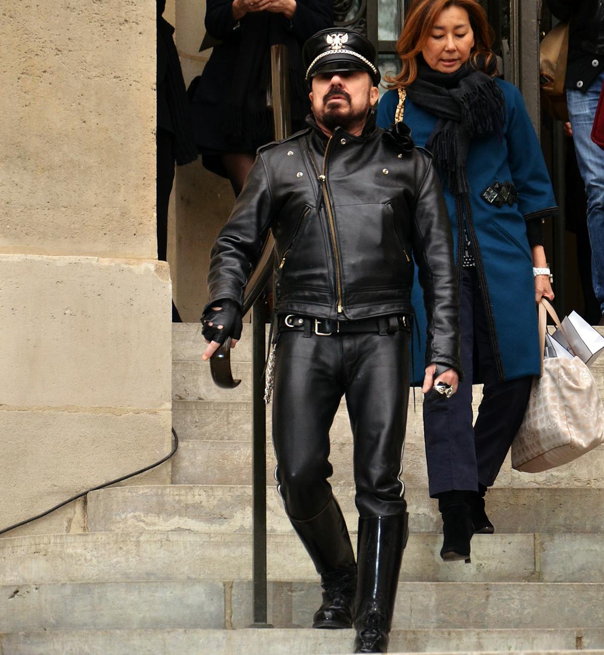 Peter Marino flaunts his love for leather