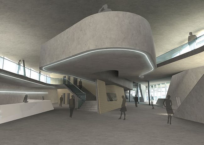 Rending of the Salerno Maritime Terminal, one of the projects to be completed this year. Image: Zaha Hadid Architects