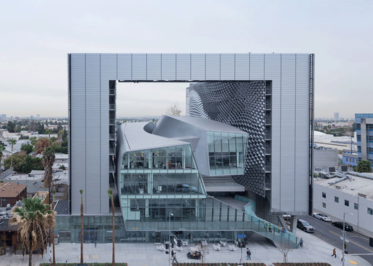 Emerson College Los Angeles by Morphosis. Gif via '1 Week 1 Project'.