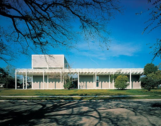 Winner of the 2013 AIA Twenty-five Year Award: The Menil Collection in Houston, Texas designed by Renzo Piano Building Workshop (Photo: Hester Paul)