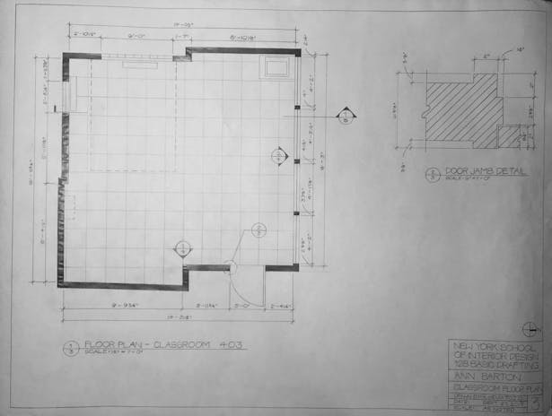 Hand Drafting Classroom Floor Plans Parallel Line Kelsey