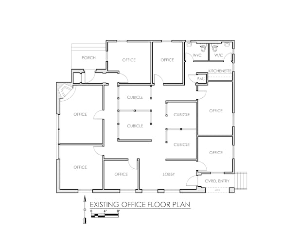 Existing Office Floor Plan