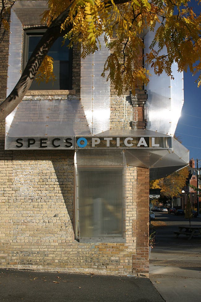 SPECS Optical Façade; Minneapolis, MN by Alchemy Architects (Photo: Geoffrey Warner and Scott Ervin)