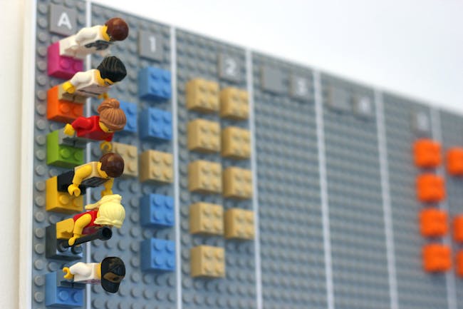 LEGO CALENDAR - Designed by Adrian Westaway, Clara Gaggero, Duncan Fitzsimons, Simon Emberton. Photographs by Adrian Westaway