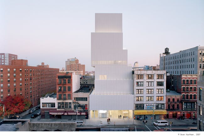 New Museum of Contemporary Art in New York, New York, by Kazuyo Sejima + Ryue Nishizawa / SANAA. Image courtesy of the MCHAP.