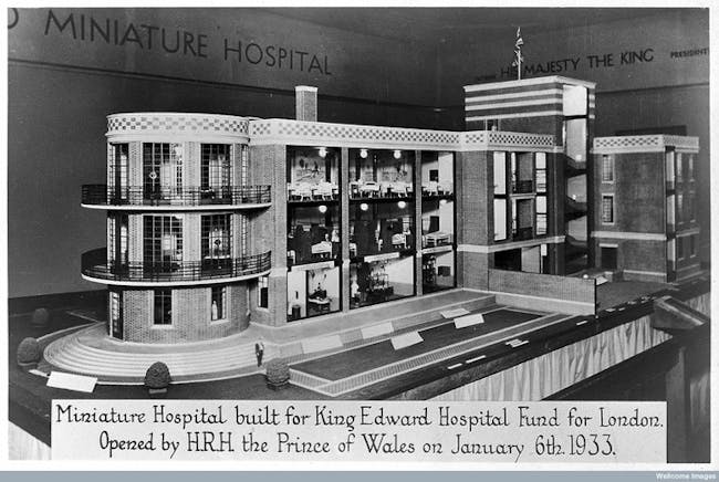 Model of hospital, 1933. Image: The Wellcome Library, via Death in Venice Kickstarter page.