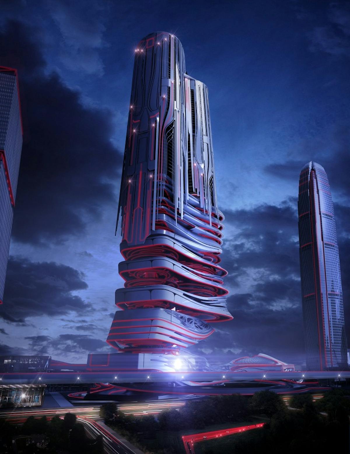 eVolo 2014 - futuristic skyscraper | flyingArchitecture | Archinect