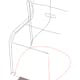 1. The wireframe Kari 3 chair in Rhinoceros 3D immediately after digitizing