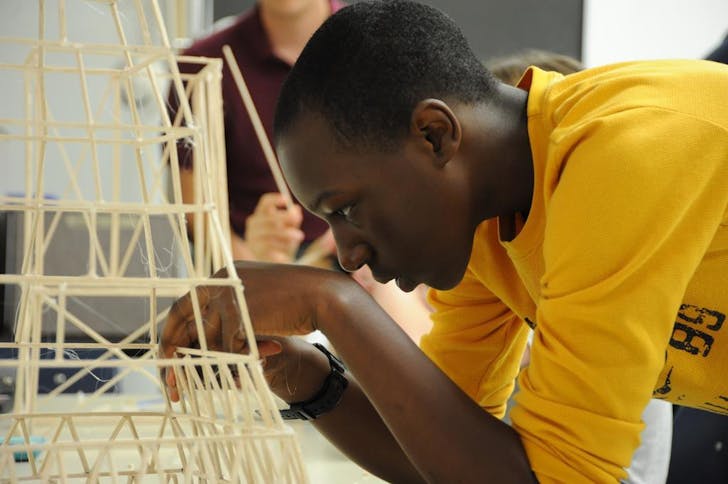 Student at US Naval Academy Summer STEM Camp, Photo by Patrick Dunn.