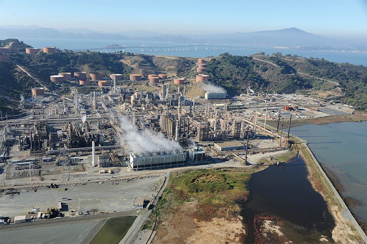 Richmond Refinery, © Center for Land Use Interpretation from Around the Bay: Man-Made Sites of Interest in the San Francisco Bay Region (Blast Books).