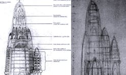 Gaudí envisioned a parabolic hotel apparently proposed for site of original WTC Twin Towers