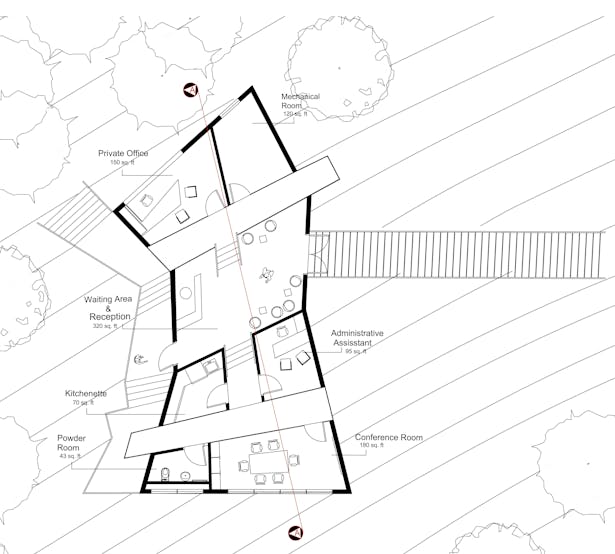 Site Plan of Sustainable Office