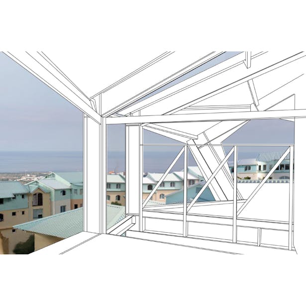 The position in the slope favours natural ventilation and faraway views