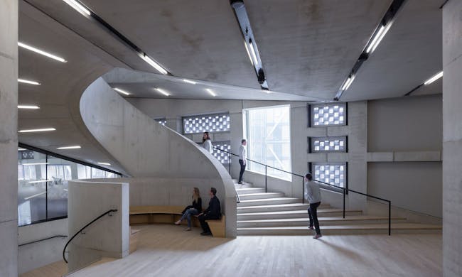 Unexpected places … the stairwells with seating areas Photograph; Iwan Baan / PR Image