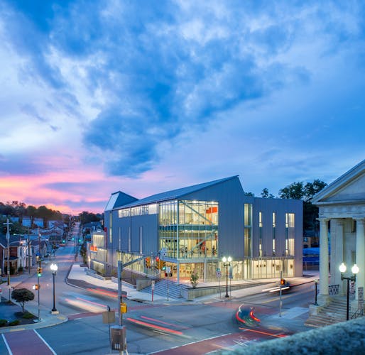Seton Hill Arts Center, Seton Hill University; Greensburg, PA. Architect: designLAB architects. Associate Architect: BSHM Architects. Photo: Jonathan Hillye