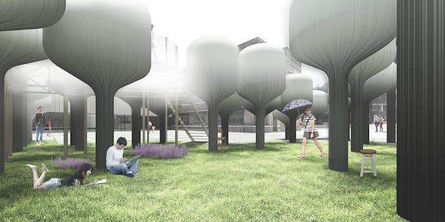 Shinseon Play by MOON JI BANG won the first Seoul edition of the Young Architects Program competition. Image: project team MOON JI BANG