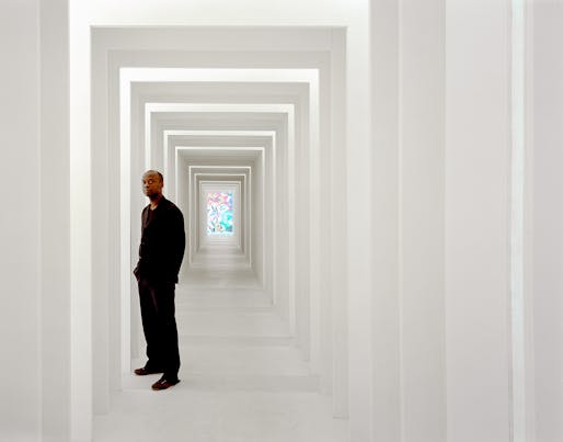 David Adjaye in Length x Width x Height (2004), London, October 2004. Photo ©2017 Todd Eberle.
