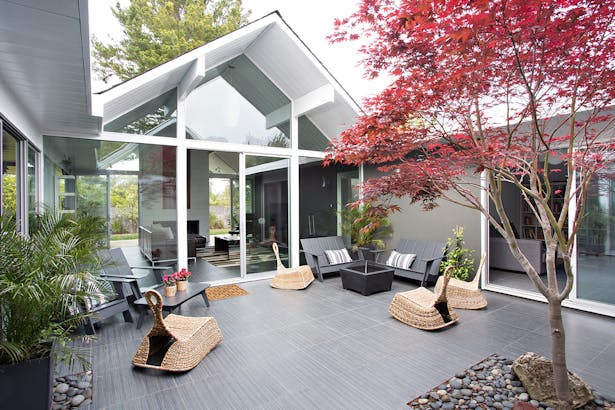 Double Gable Eichler Remodel by Klopf Architecture
