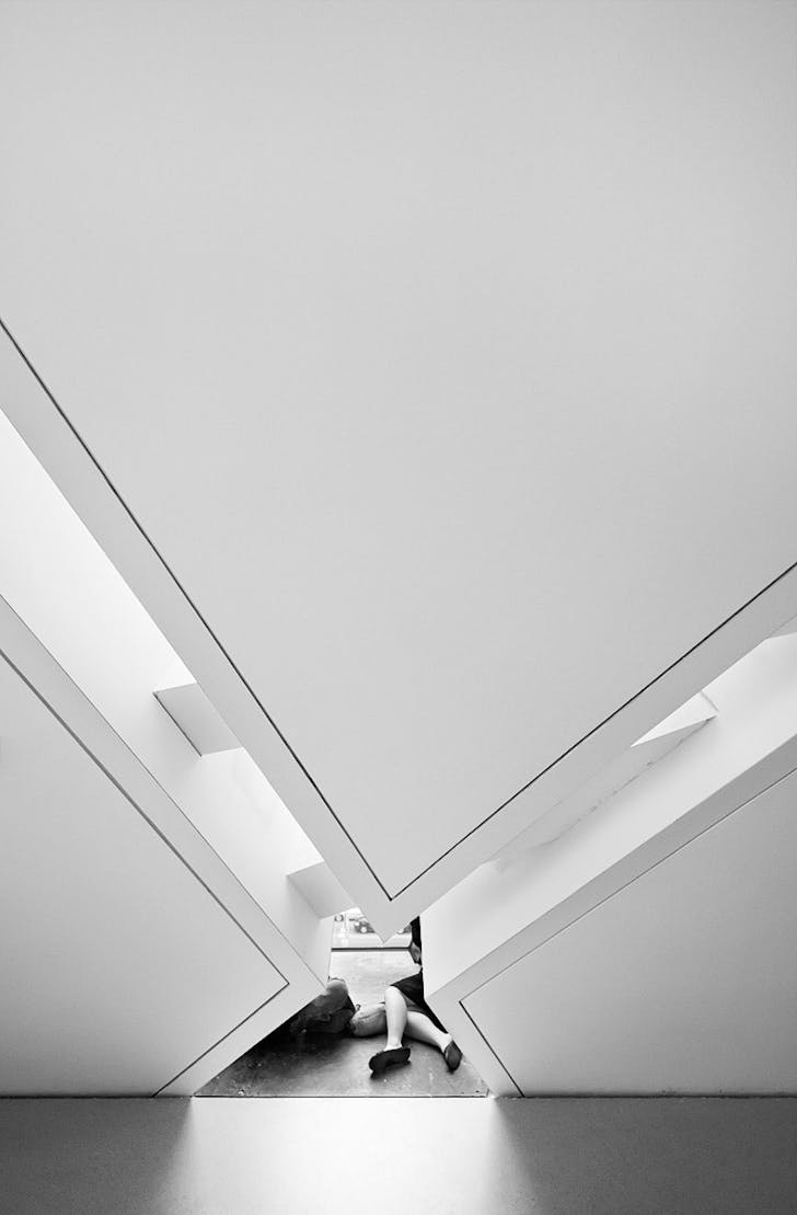 The Crystal by Daniel Libeskind at Royal Ontario Museum (ROM), interior, Toronto, ON © Sam Javanrouh