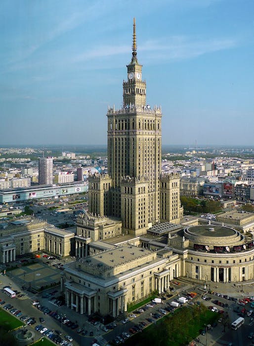 The Palace of Culture and Science in Warsaw is one of the most dominating reminders of Soviet influence in Poland. Image via wikimedia.org
