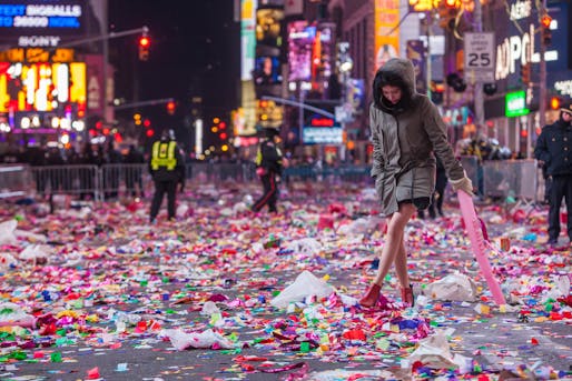 Mmm...the waft of post-New Years Eve in Times Square. Image: Anthony Quintaro via flickr