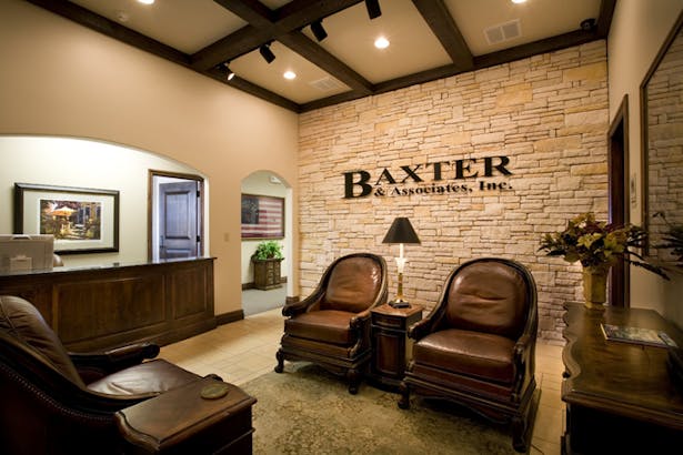 Baxter & Associates office - Designed and detailed high upscale office interiors.