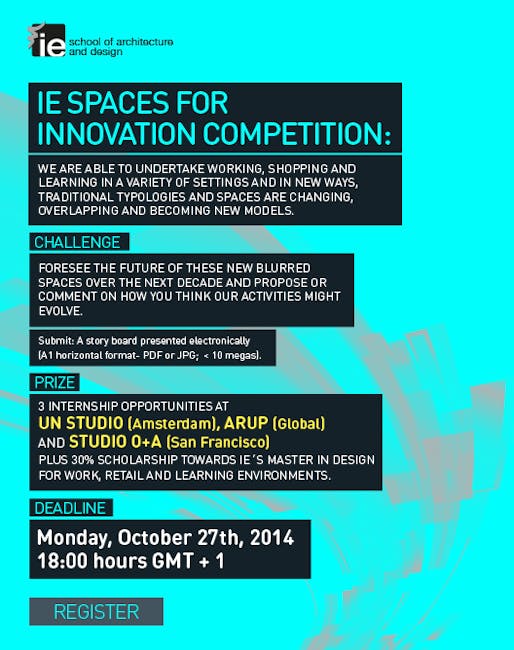 Apply now for the IE SPACES FOR INNOVATION Prize