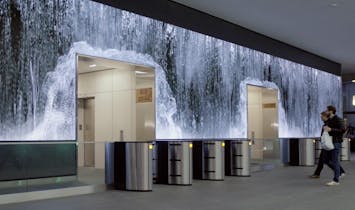 Check out this stunning 108 feet long video wall by Obscura Digital