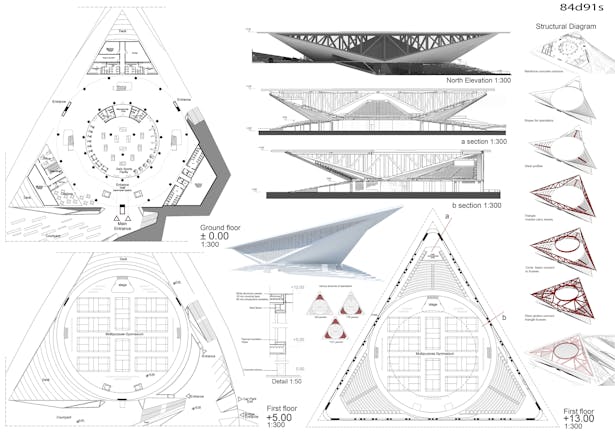 plans and sections