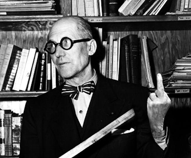 Le Corbusier. Image via supportingfrankgehry.tumblr.com